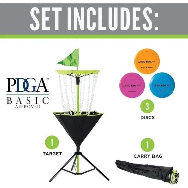 Portable Disc Golf Target with Chains Included - Image 2