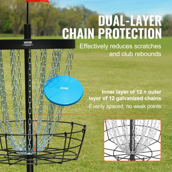 VEVOR 24-Chains Disc Golf Basket - Image 3